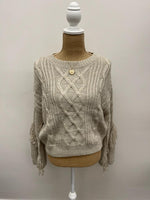 Load image into Gallery viewer, Long Sleeve Fringe Sweater
